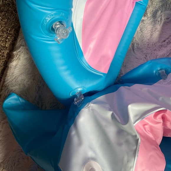 Baby Float Swimming Pool Toddler Floaties with Inflatable Canopy Shark 6-36 M - Picture 4 of 9